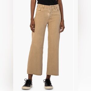 Kut from the Kloth Meg Ab Fab Ankle High Waist Crop Wide Leg Jeans